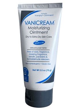 Vanicream Moisturizing Ointment Dry Extra Dry Sensitive Skin Care 2.5 oz 1 Tube